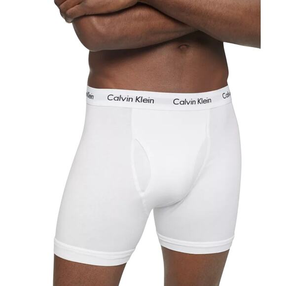 Calvin Klein Men's Large 3-Pack Classic Fit Cotton Boxer Briefs Underwear B16-3 - Picture 1 of 8